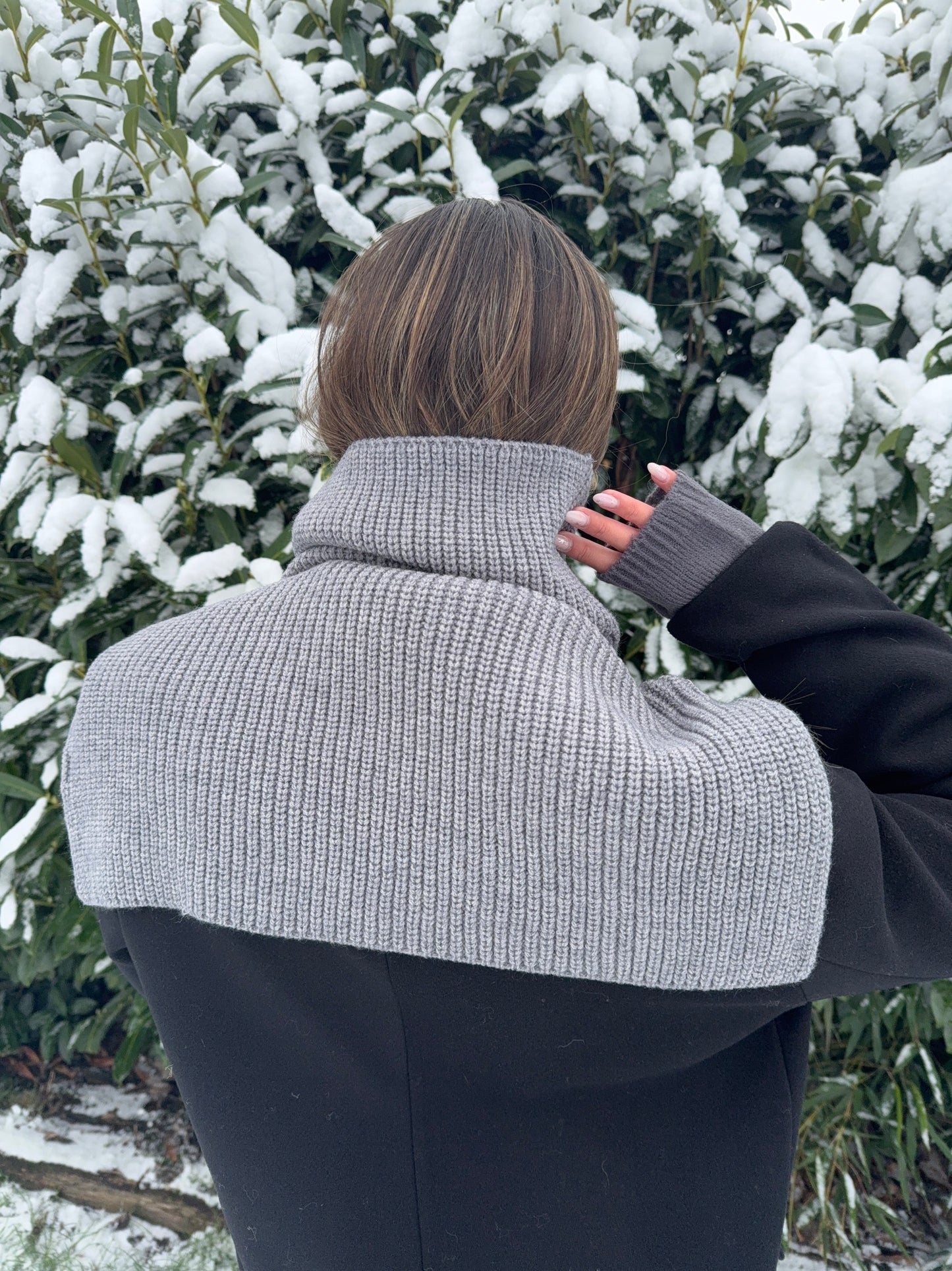 Écharpe col montant (grise)