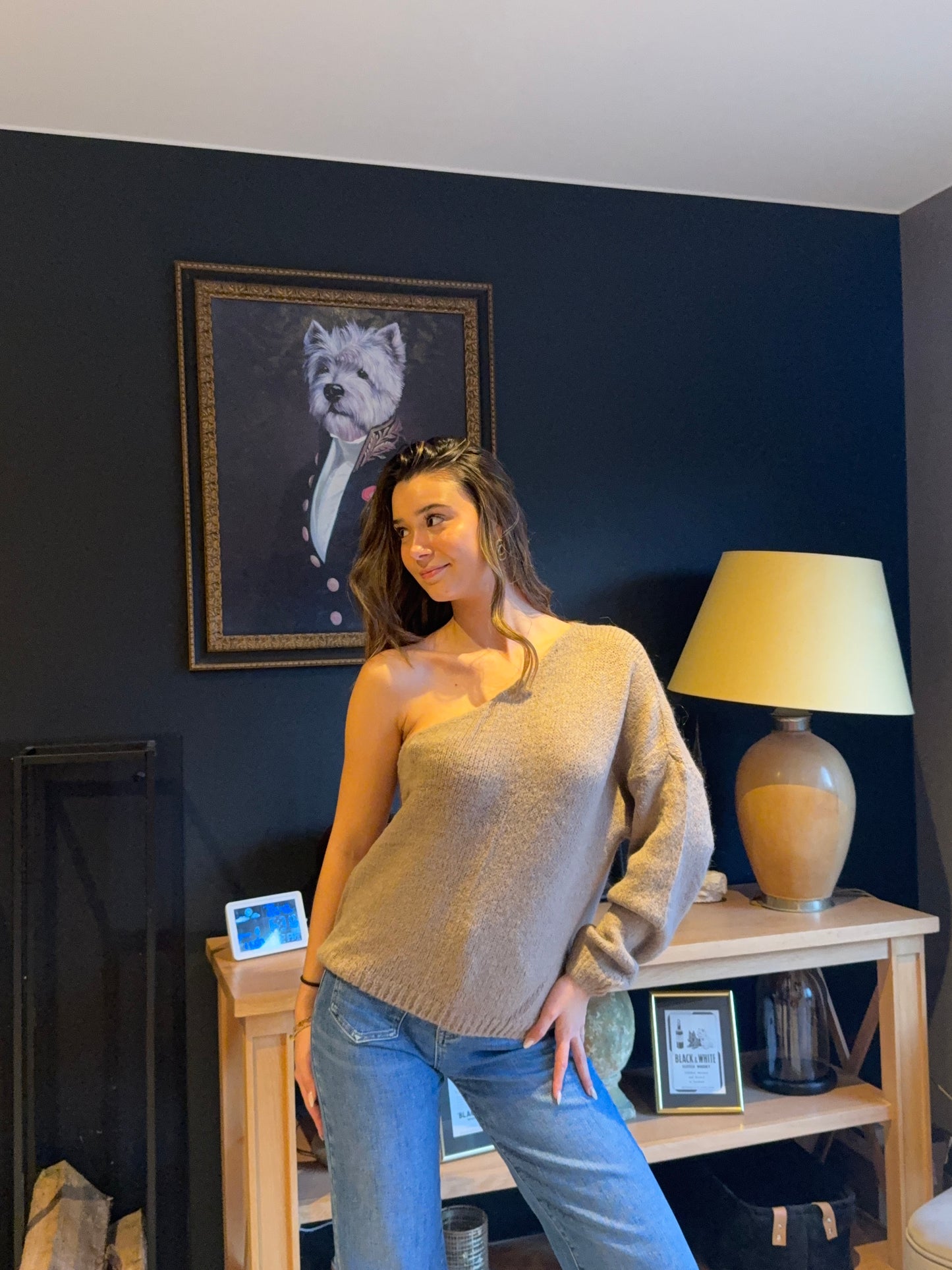 Pull une mache June (beige)
