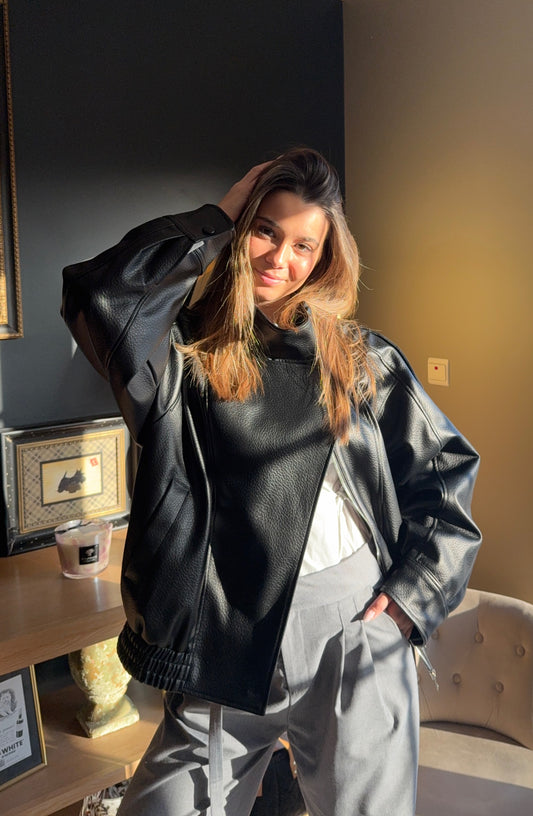 Veste en simili cuir Apo