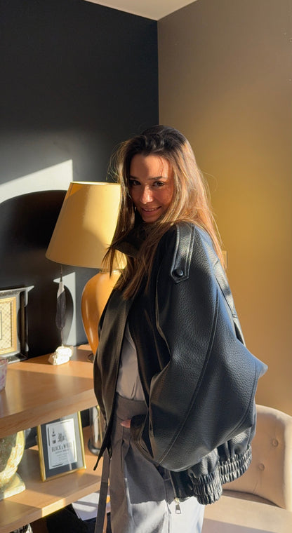 Veste en simili cuir Apo