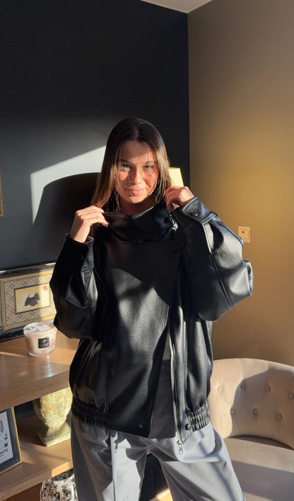 Veste en simili cuir Apo