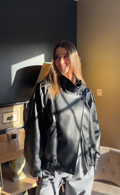 Veste en simili cuir Apo