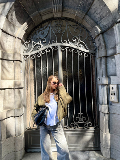 Veste suédine Lara (Kaki)