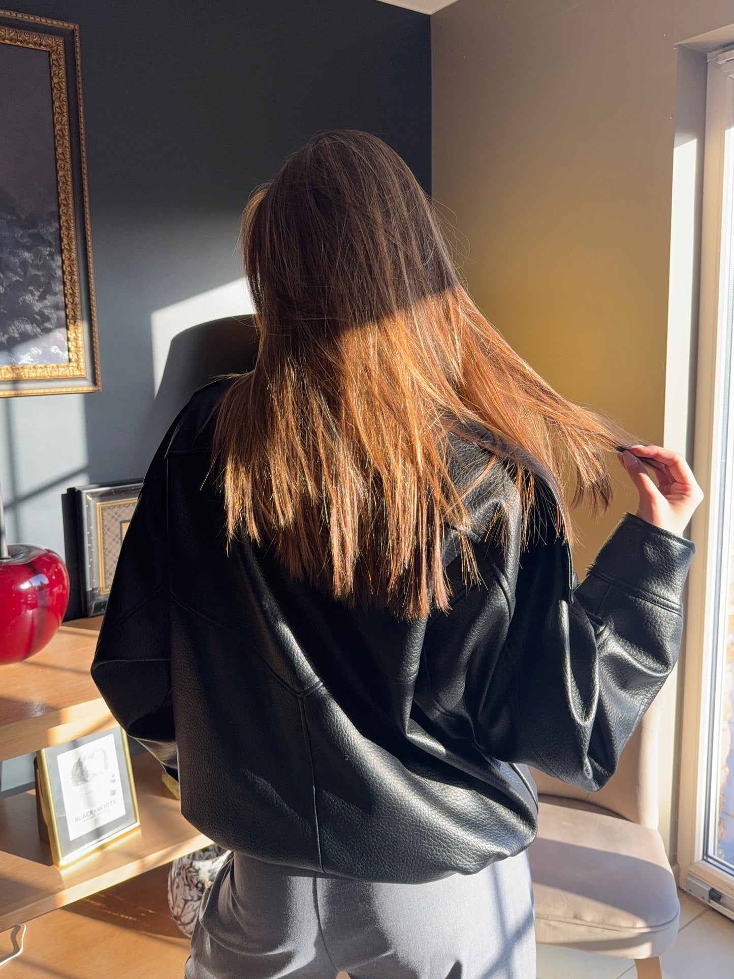 Veste en simili cuir Apo