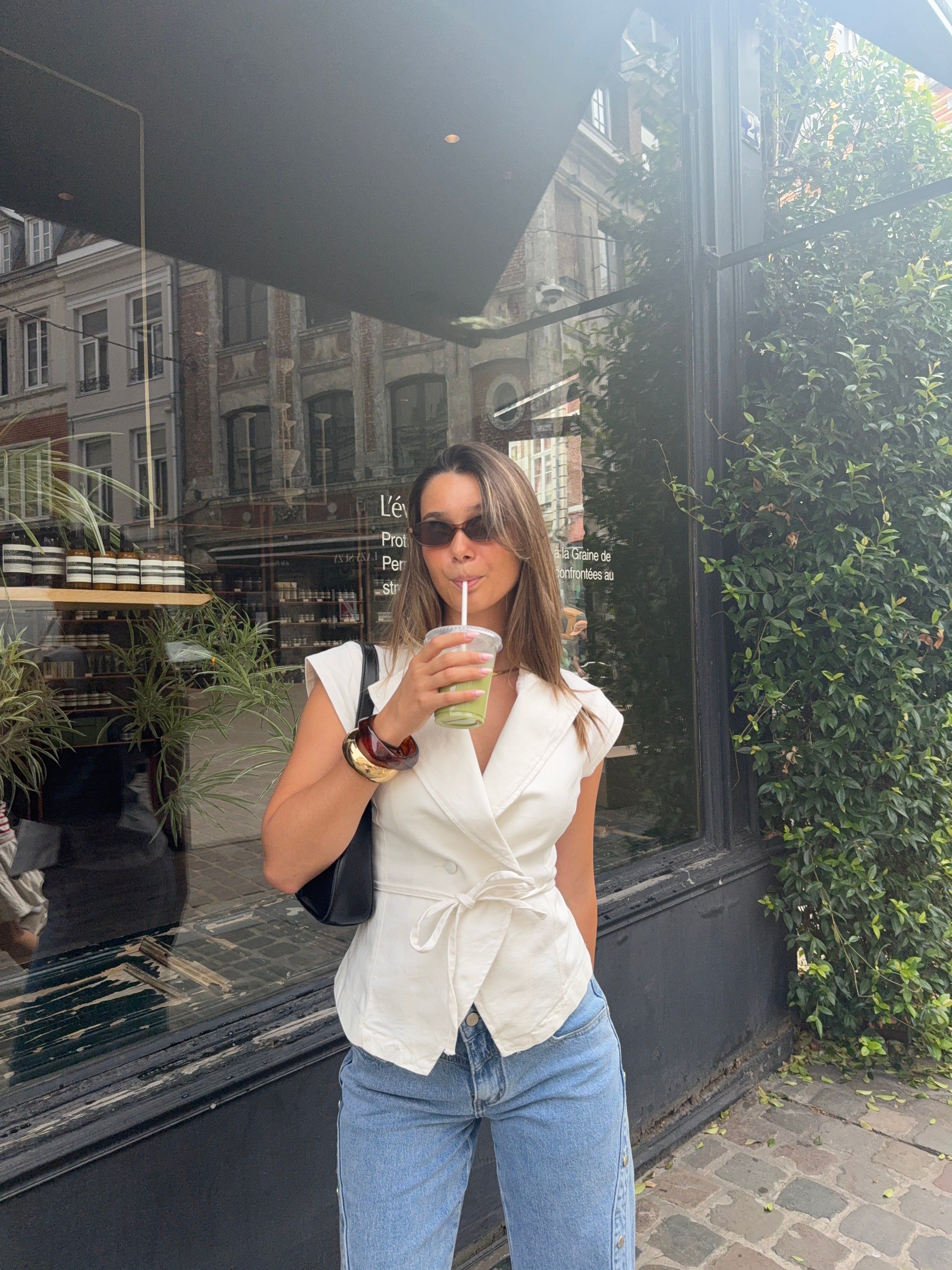 Haut de costume en jeans
