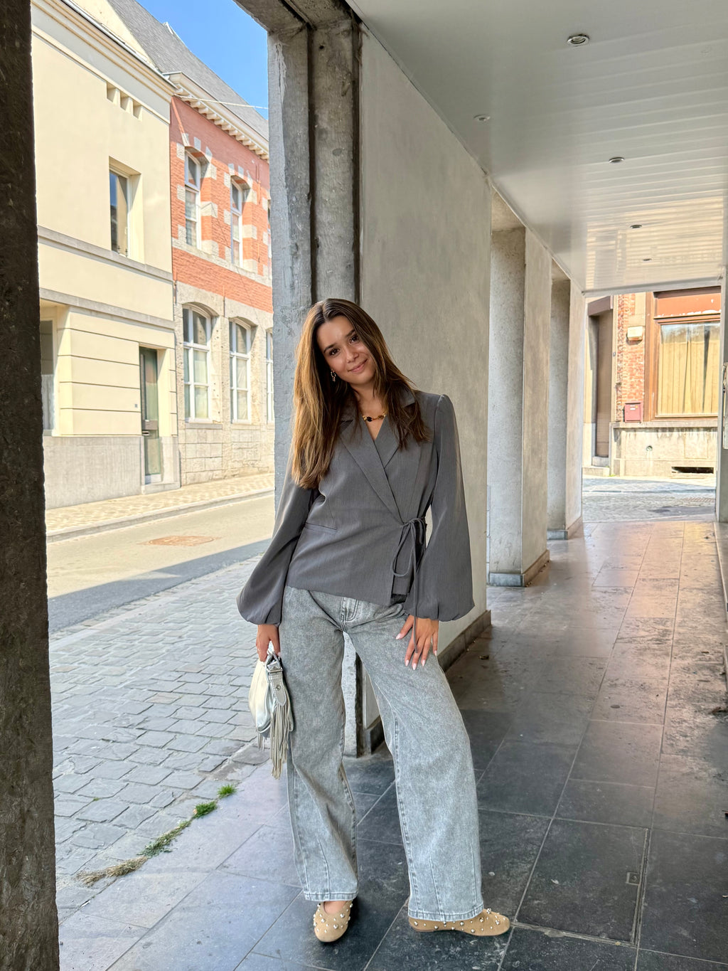 Jeans ballon Jessie (gris)