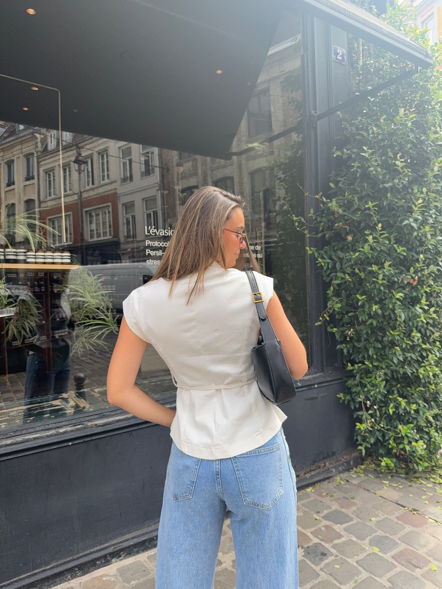 Haut de costume en jeans
