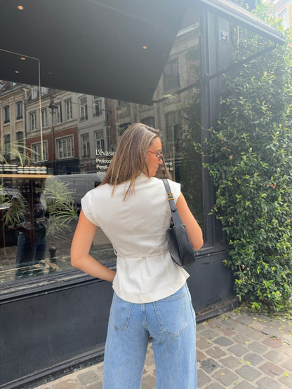 Haut de costume en jeans