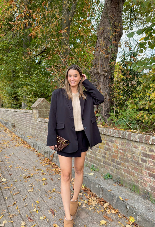 Blazer oversize dos ouvert Anna