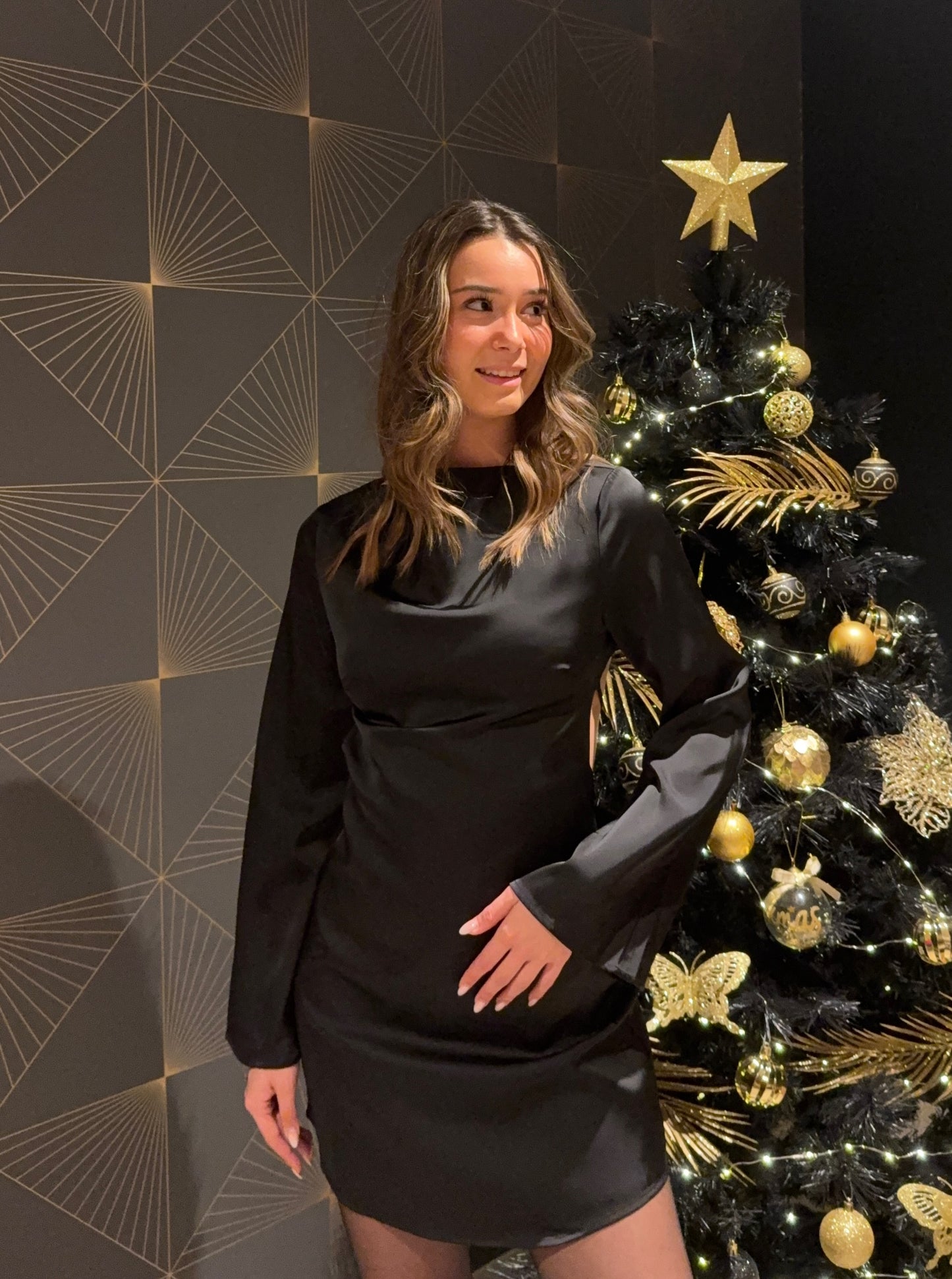 Robe satin Luna