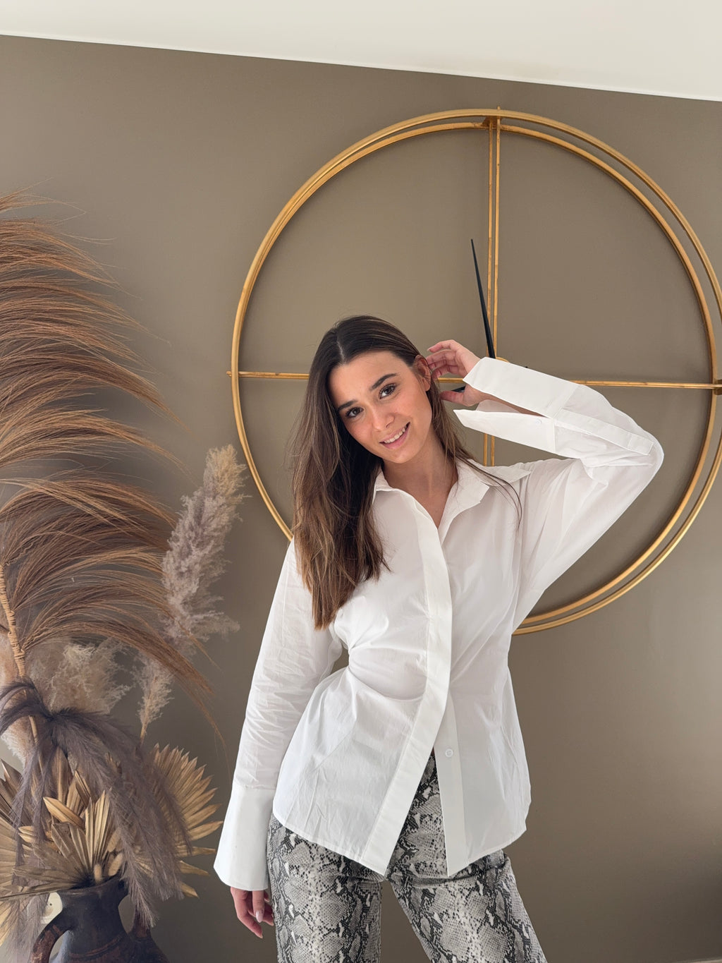 Chemise cintré Pauline (blanc)