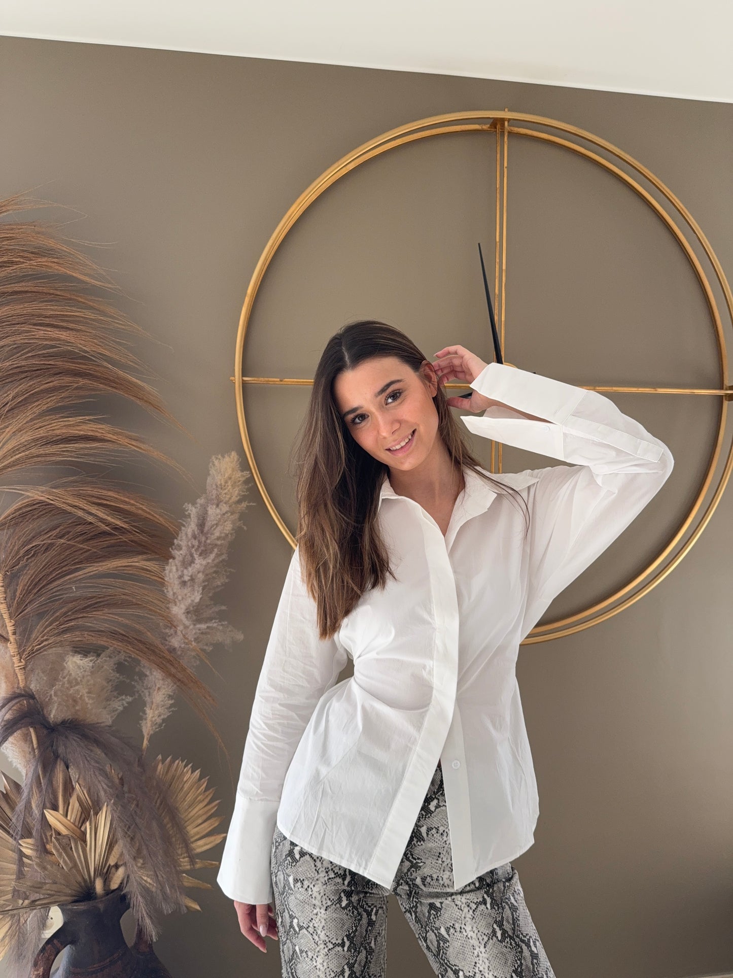 Chemise cintré Pauline (blanc)
