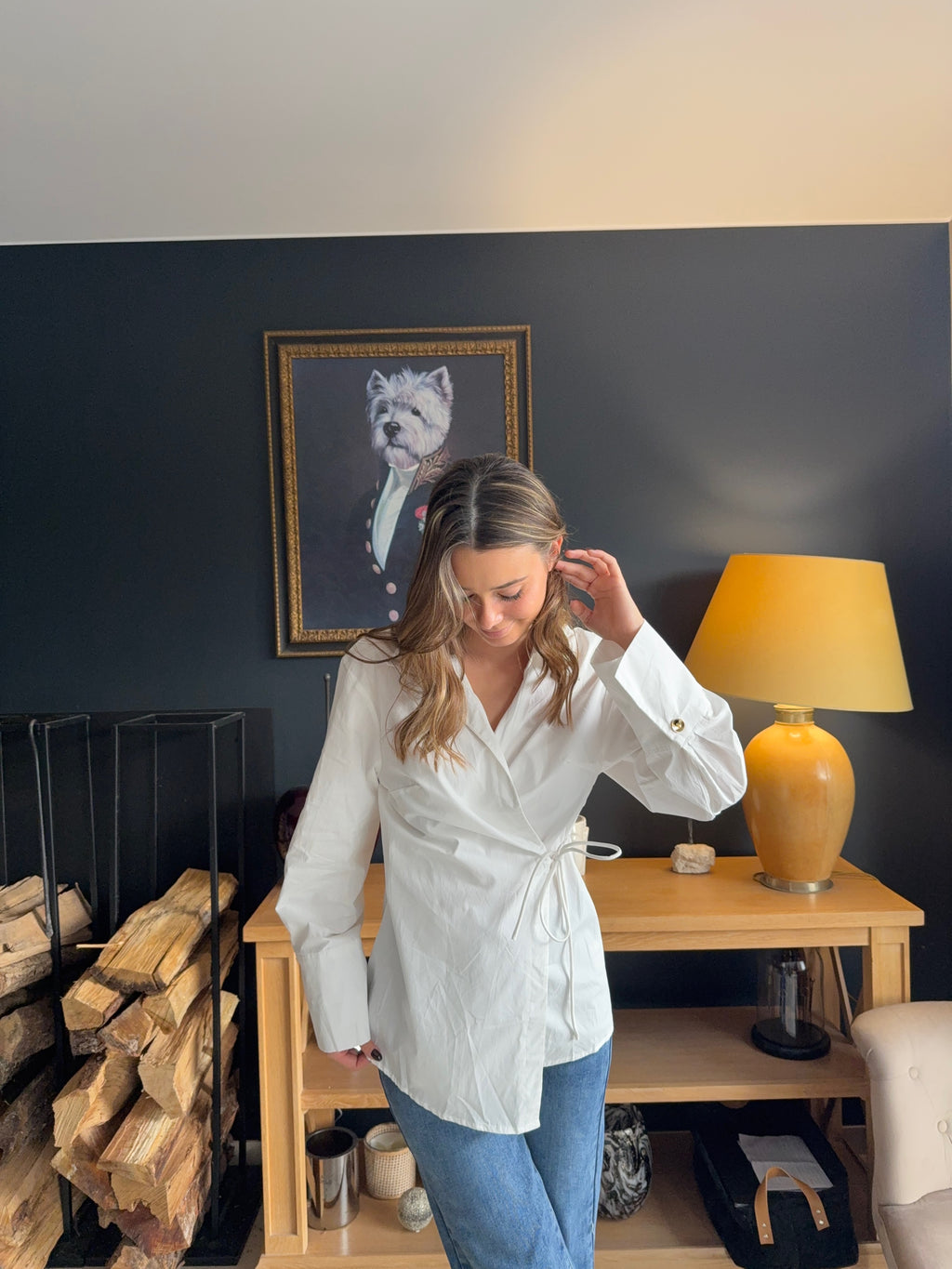 Chemise blanche noué Jehanne