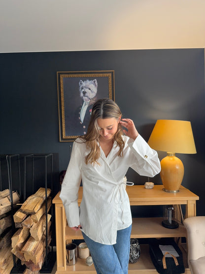 Chemise blanche noué Jehanne