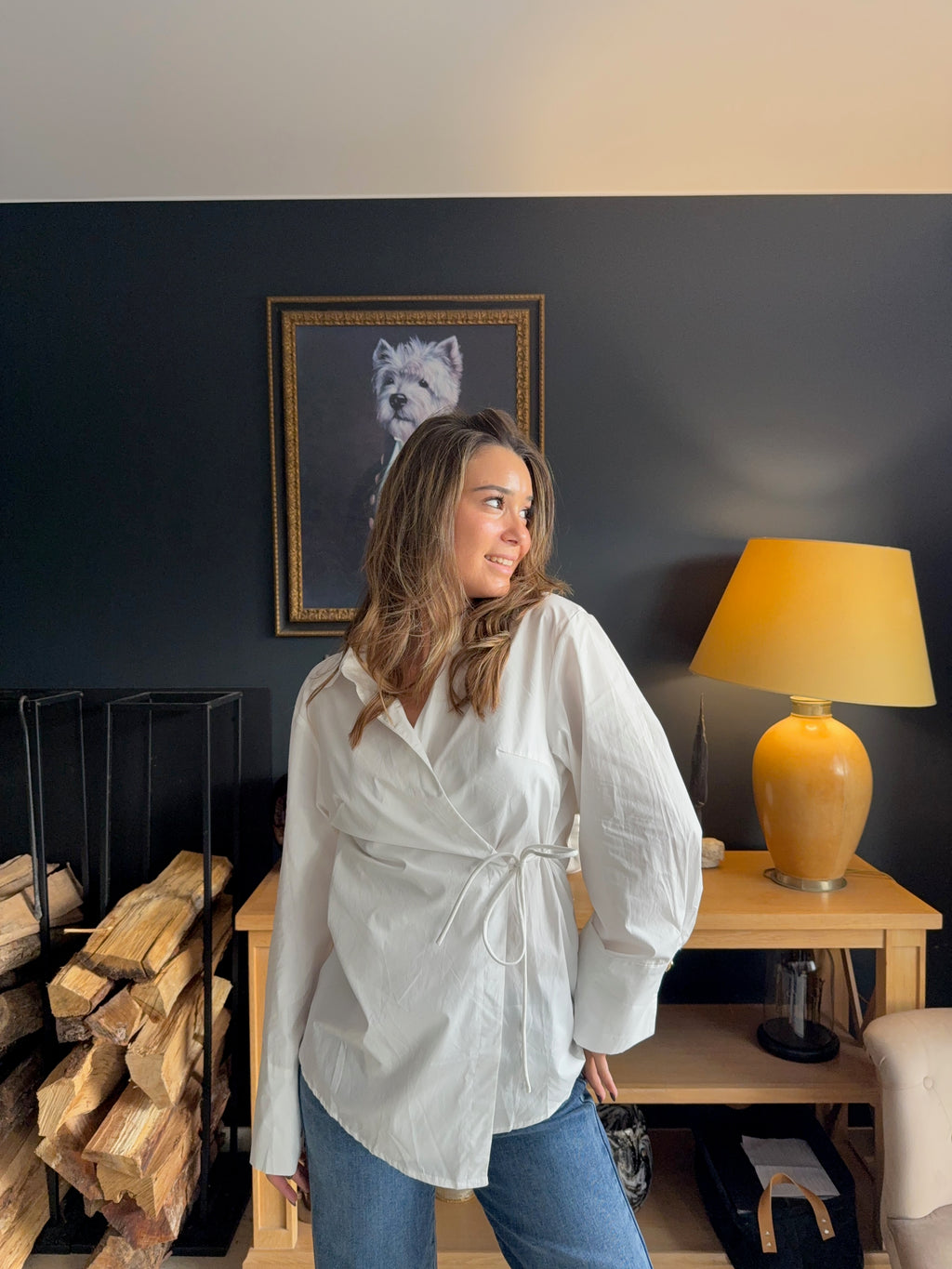 Chemise blanche noué Jehanne