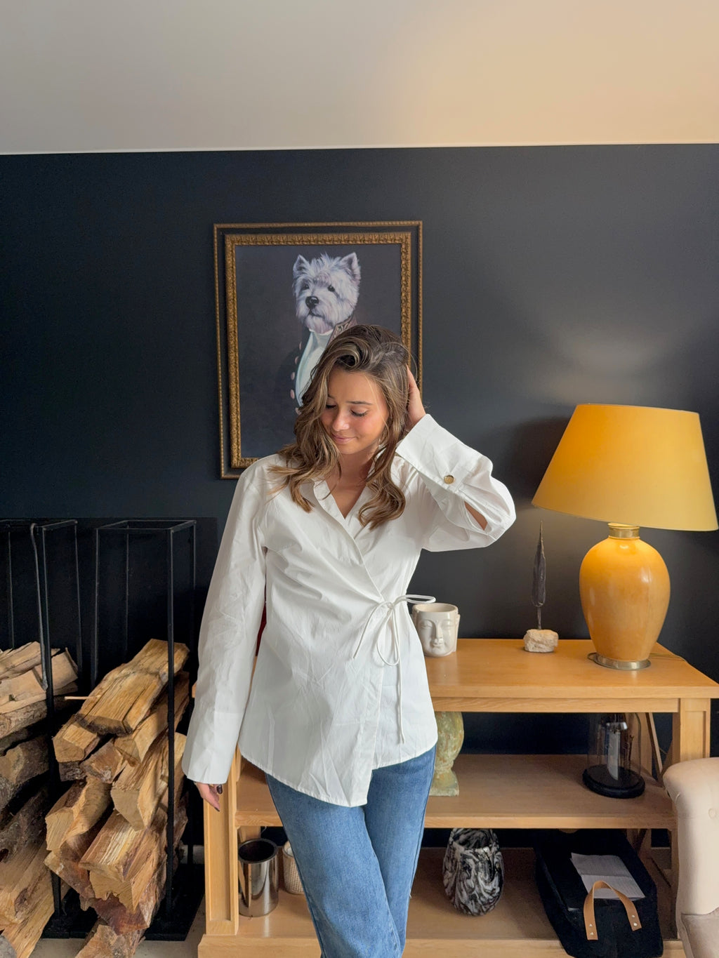 Chemise blanche noué Jehanne