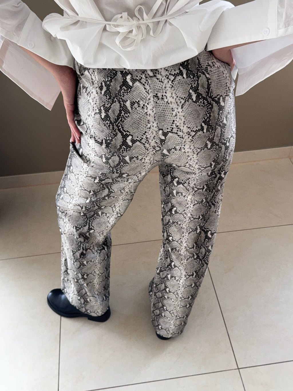 Pantalon imprimé python