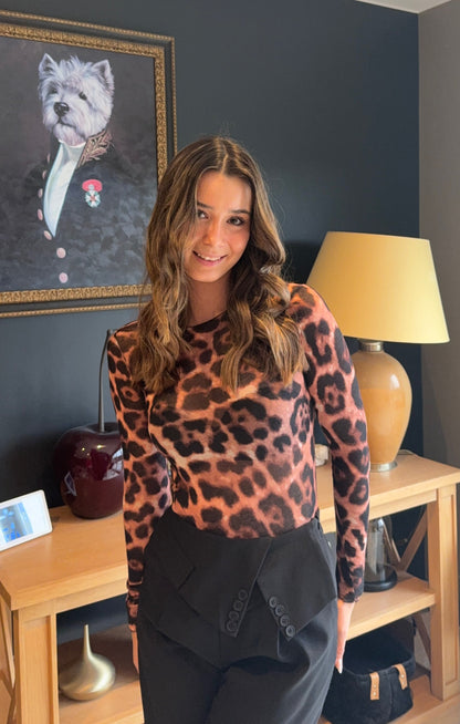 Top cachemire (léopard)