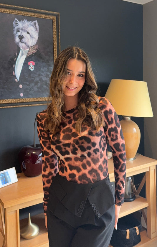 Top cachemire (léopard)