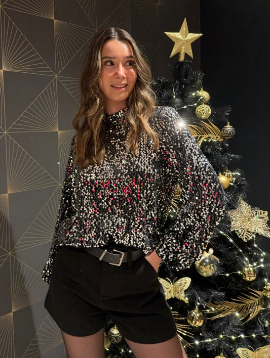 Top à sequins Cassia