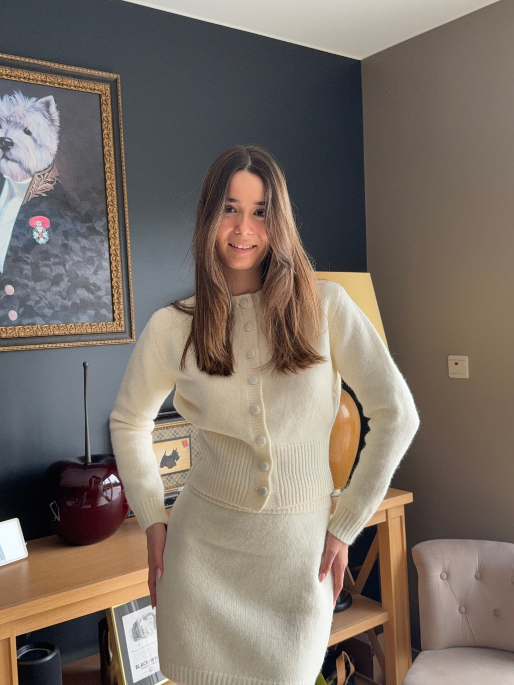 Ensemble maille Rose