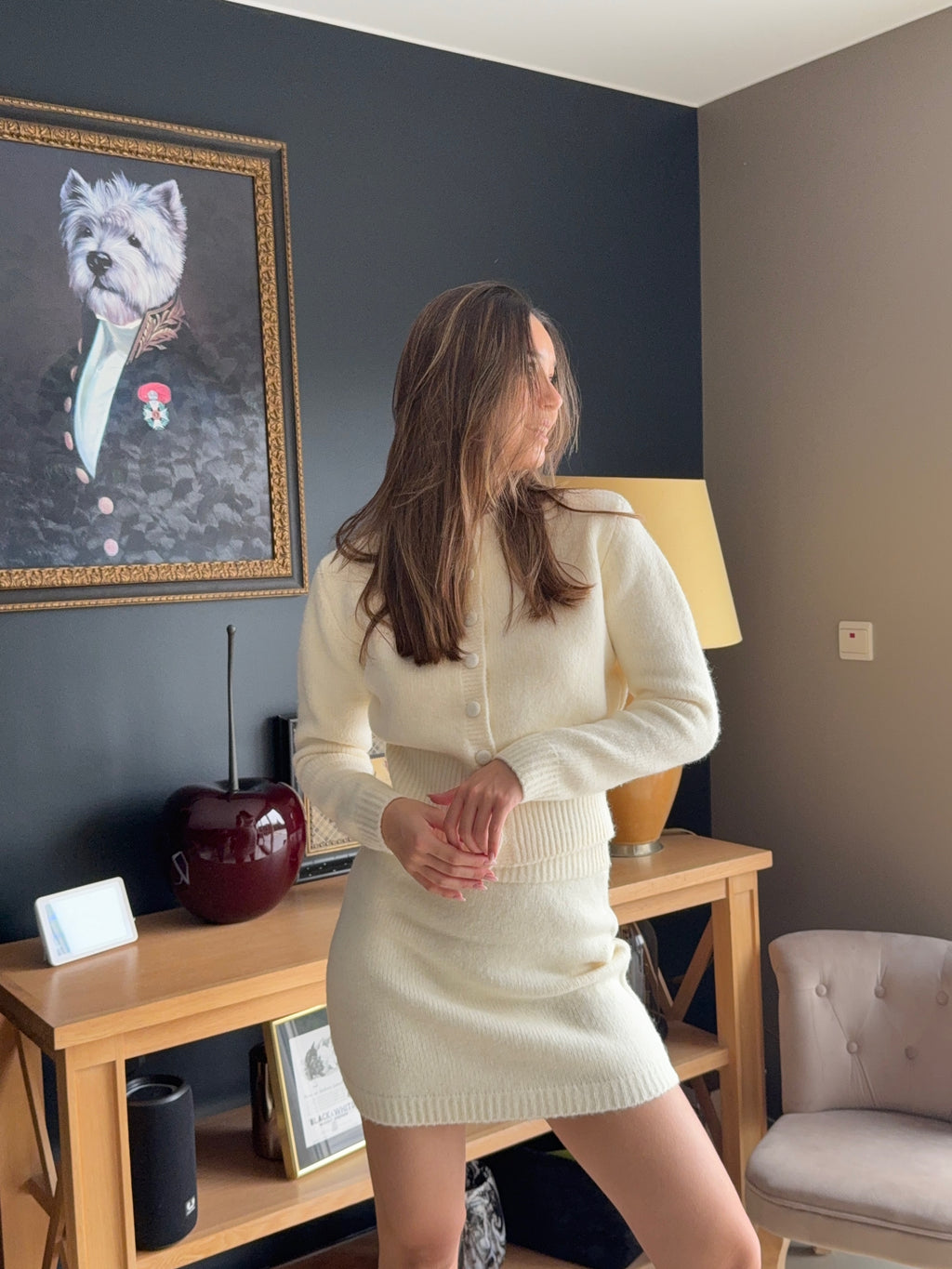 Ensemble maille Rose