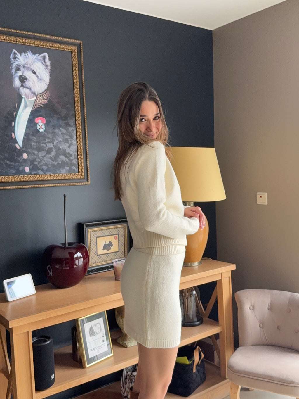 Ensemble maille Rose