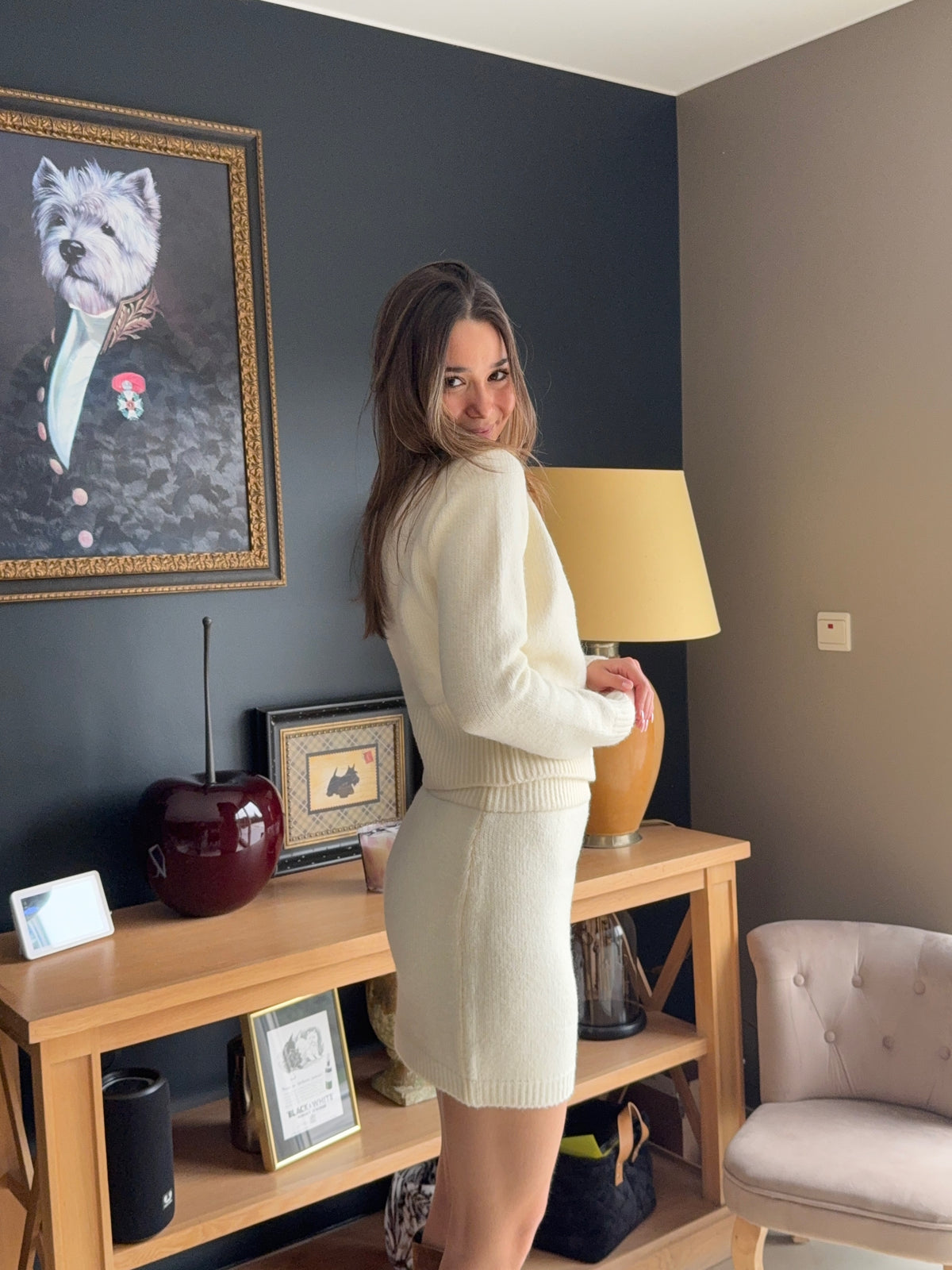 Ensemble maille Rose