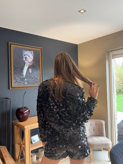 Ensemble à sequins Mila (noir)