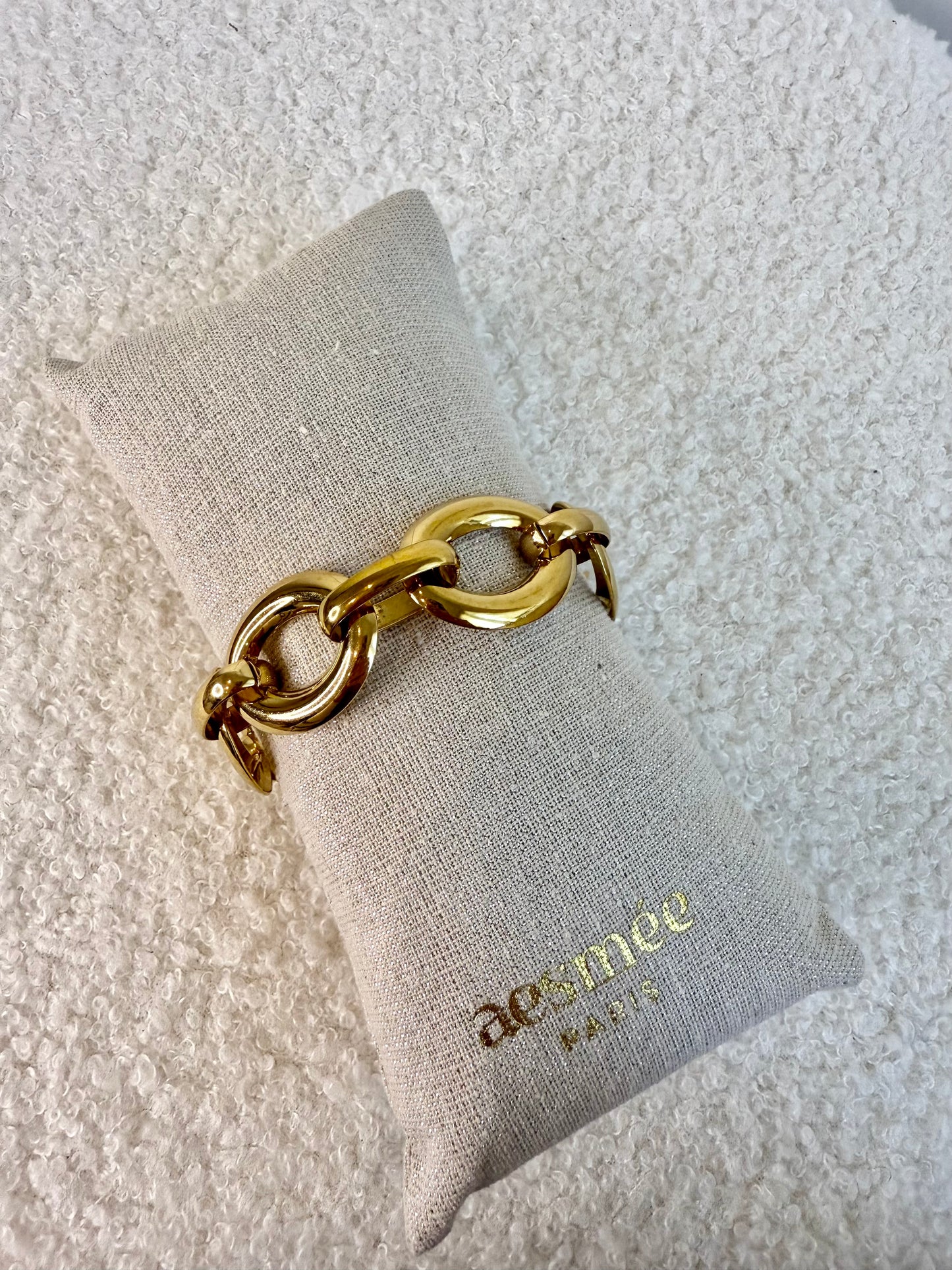 Bracelet maillons dorés