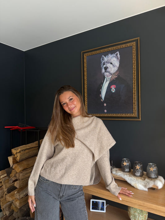 Pull cape asymétrique Tess