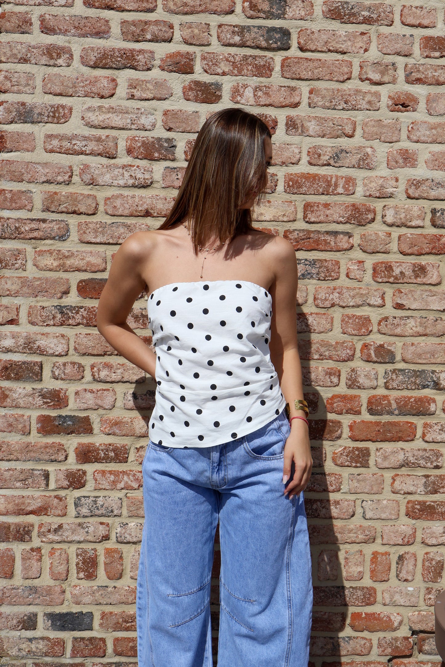 Bustier à pois