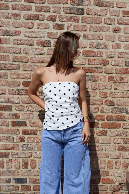 Bustier à pois