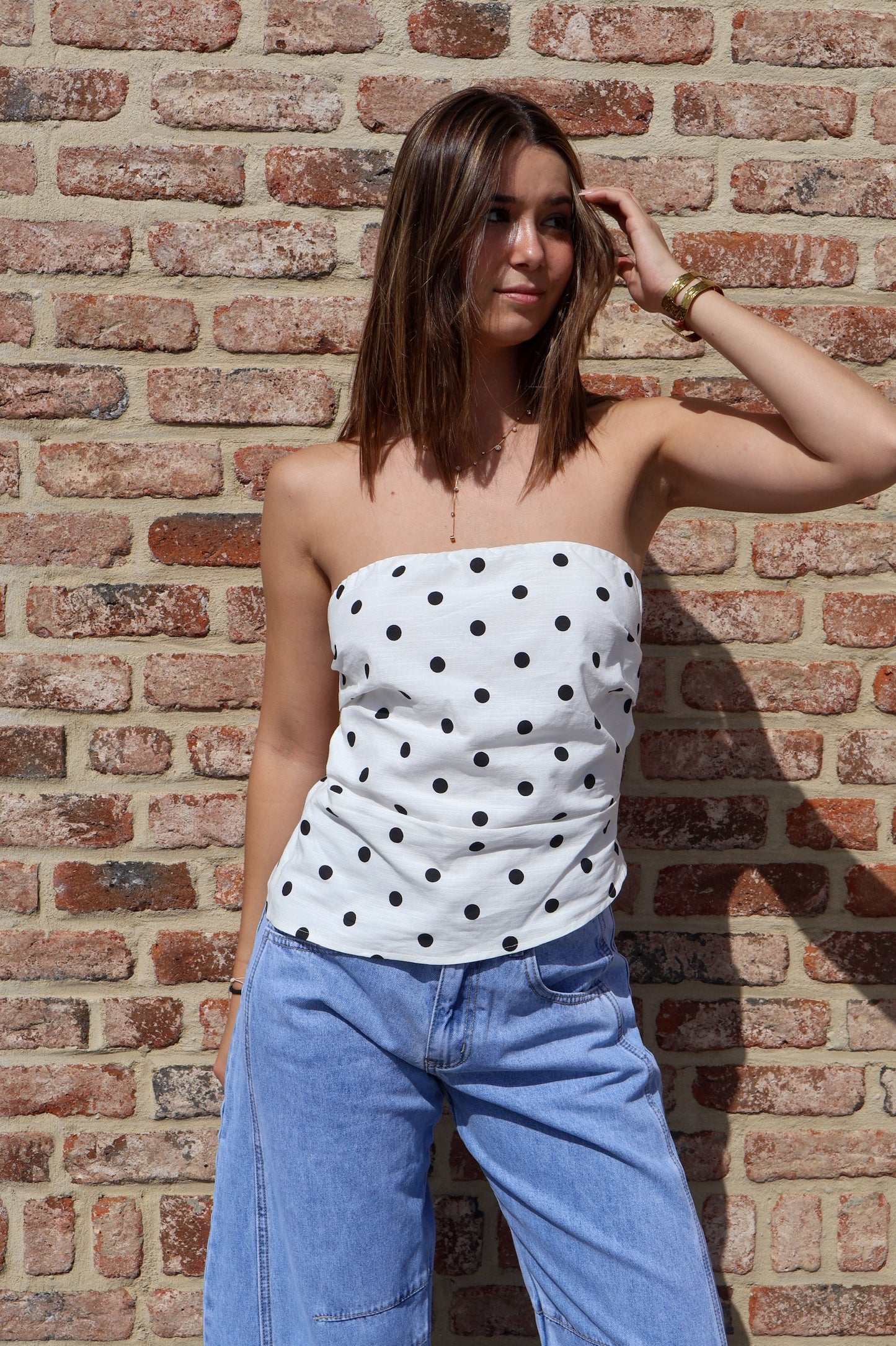 Bustier à pois