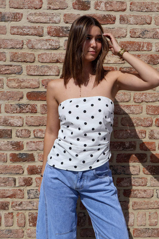 Bustier à pois