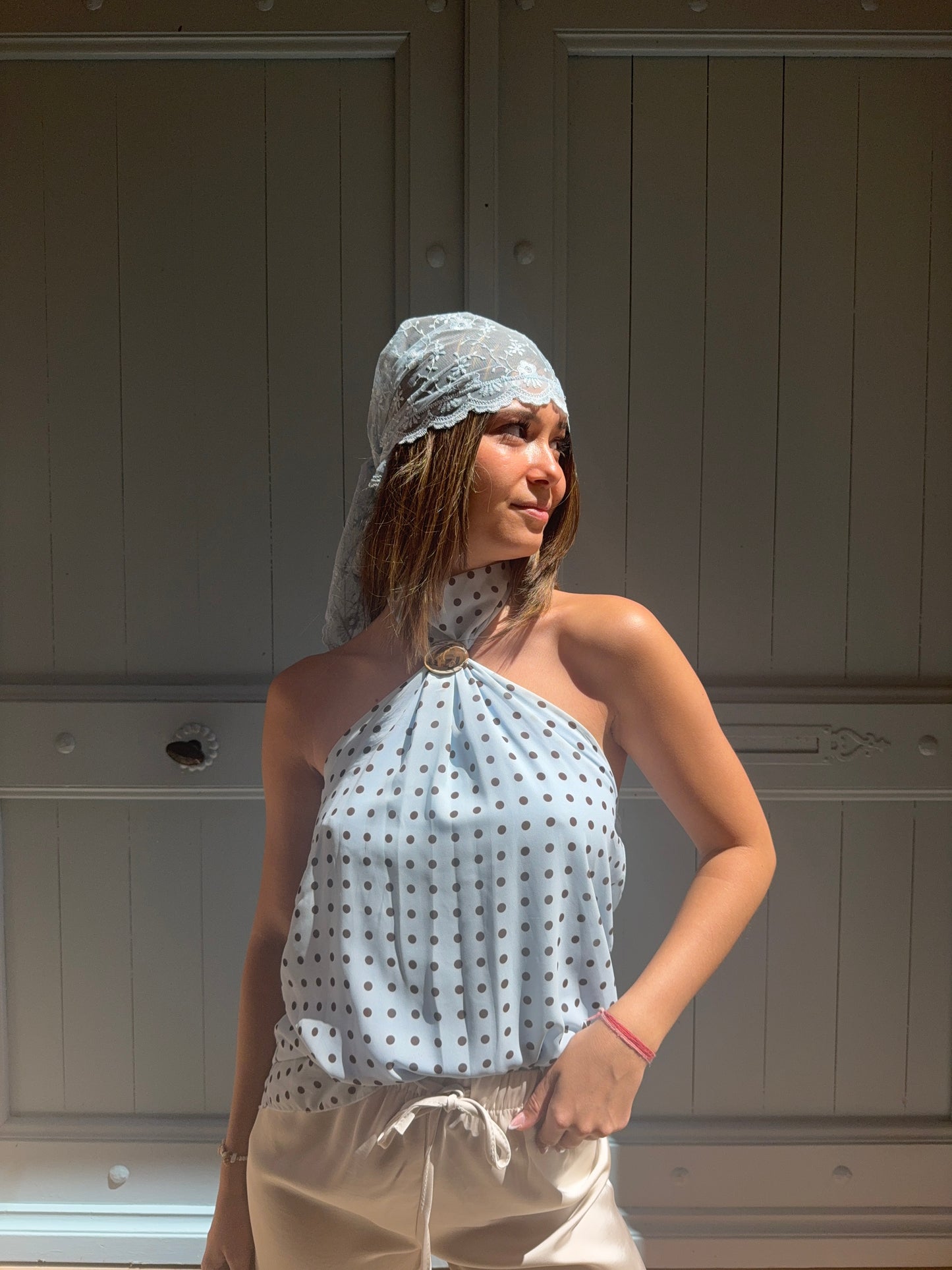 Foulard bleu