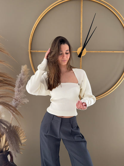 Ensemble bustier et gilet