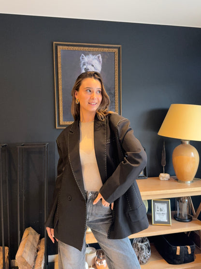 Blazer avec surpiqûres