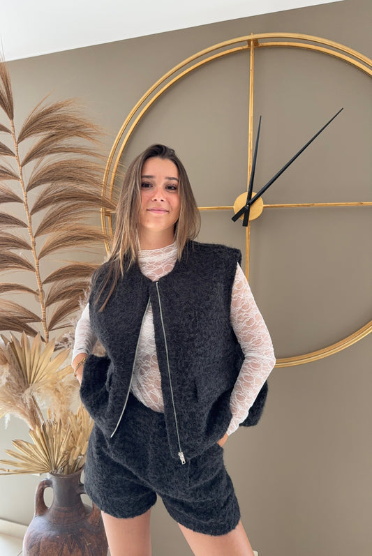 Veste sans manches ballon Aurélie (noire)