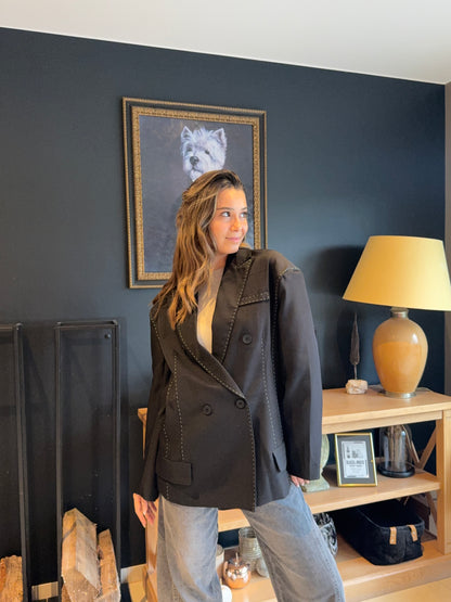 Blazer avec surpiqûres