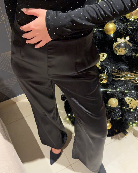 Pantalon en satin Sélina