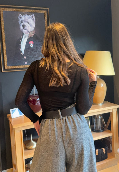 Top cachemire (noir)