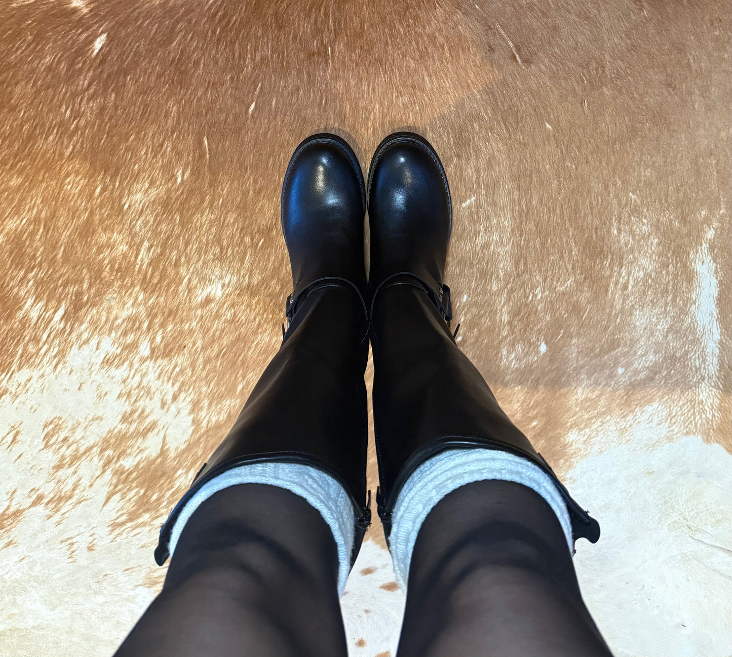 Bottes biker noires
