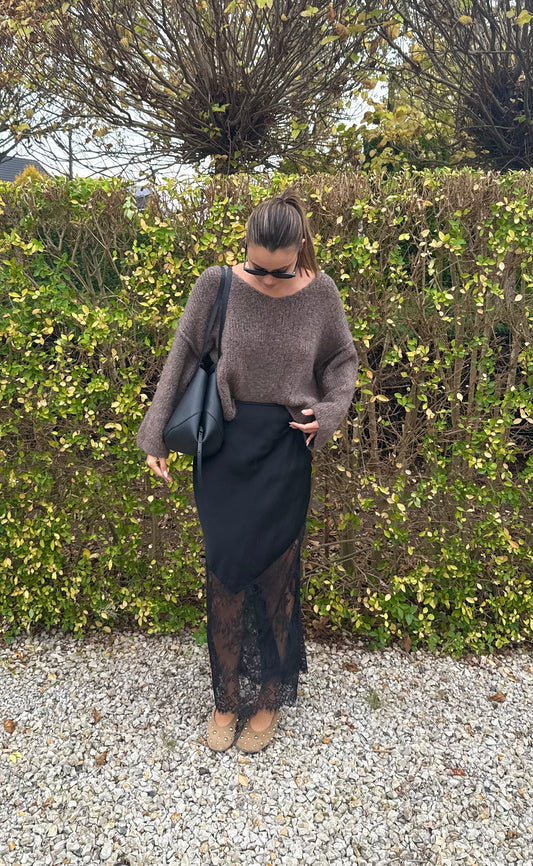 Jupe en dentelle Louna (noire)