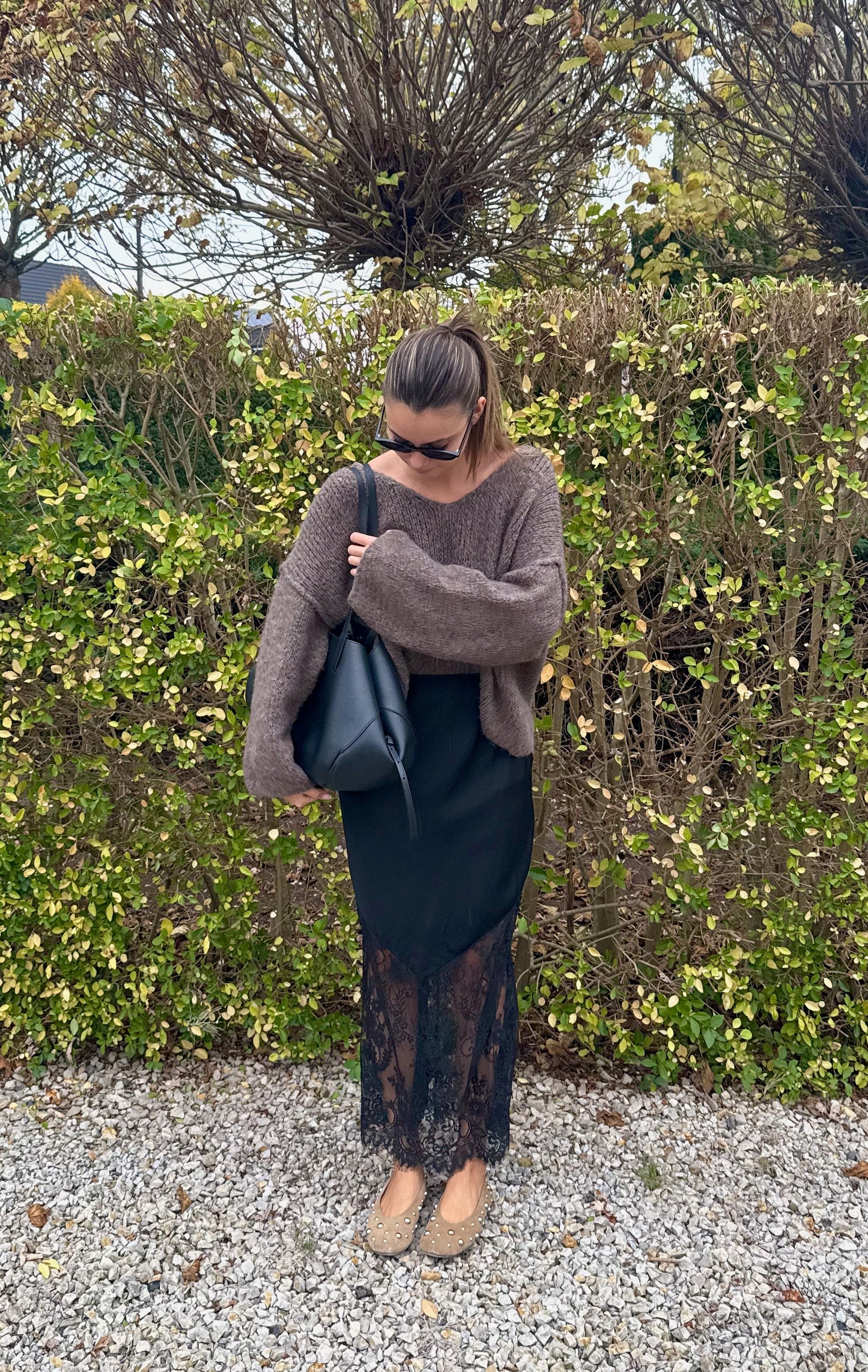 Jupe en dentelle Louna (noire)