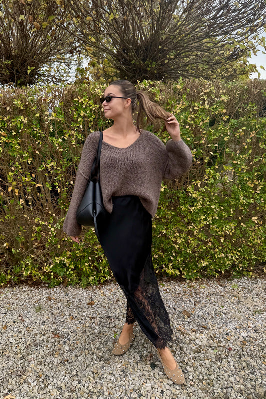 Jupe en dentelle Louna (noire)