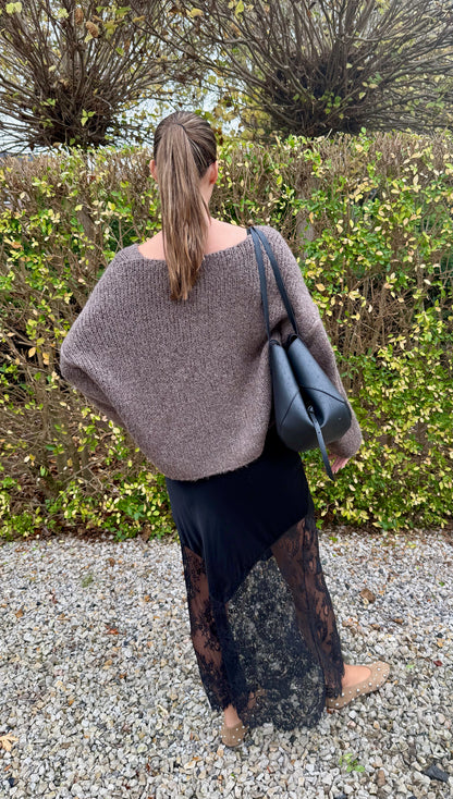 Jupe en dentelle Louna (noire)