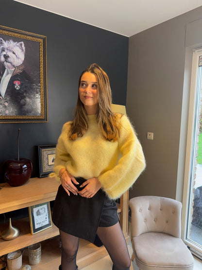 Pull mohair Soline (jaune)