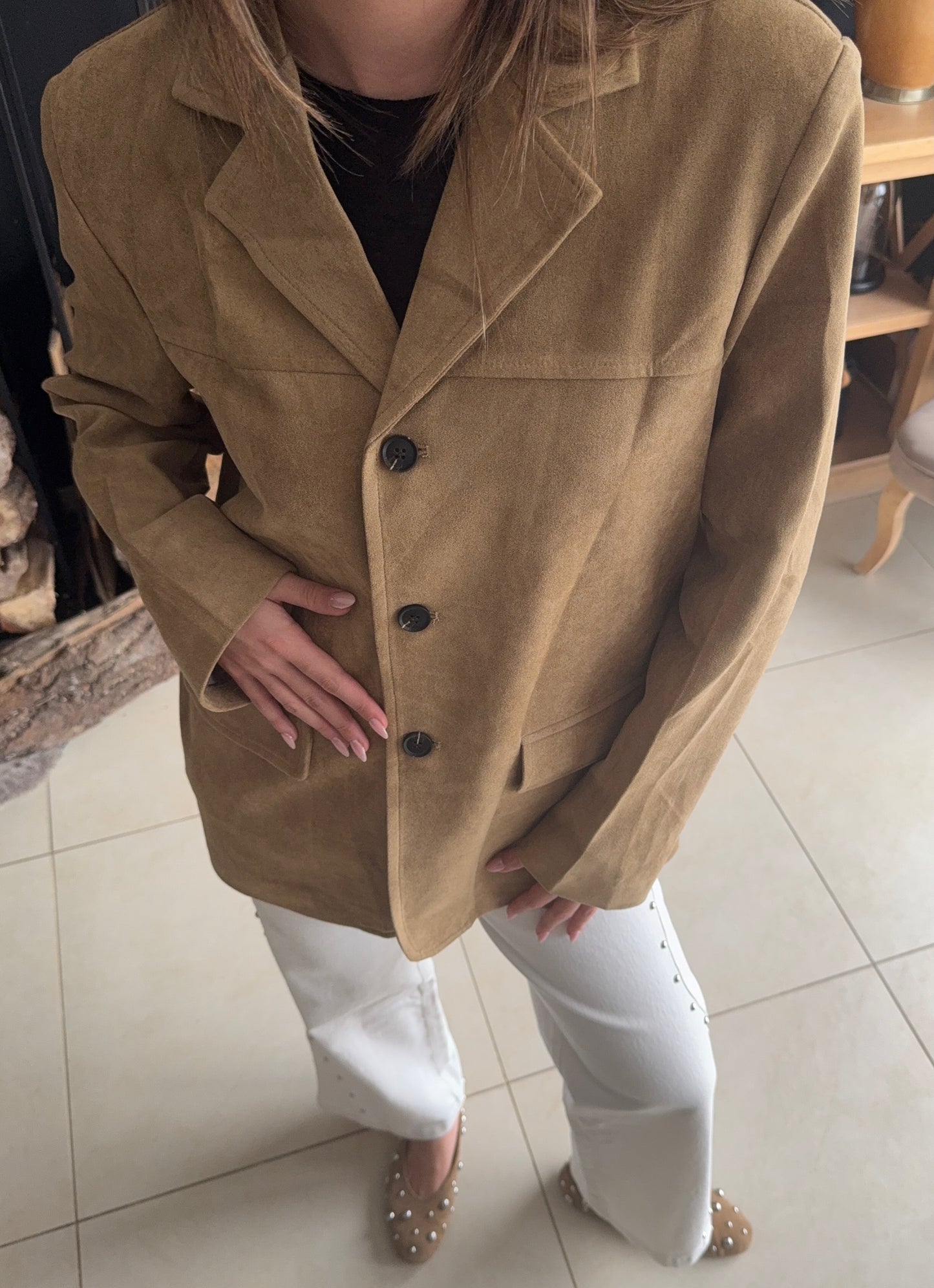 Blazer suédine Éva