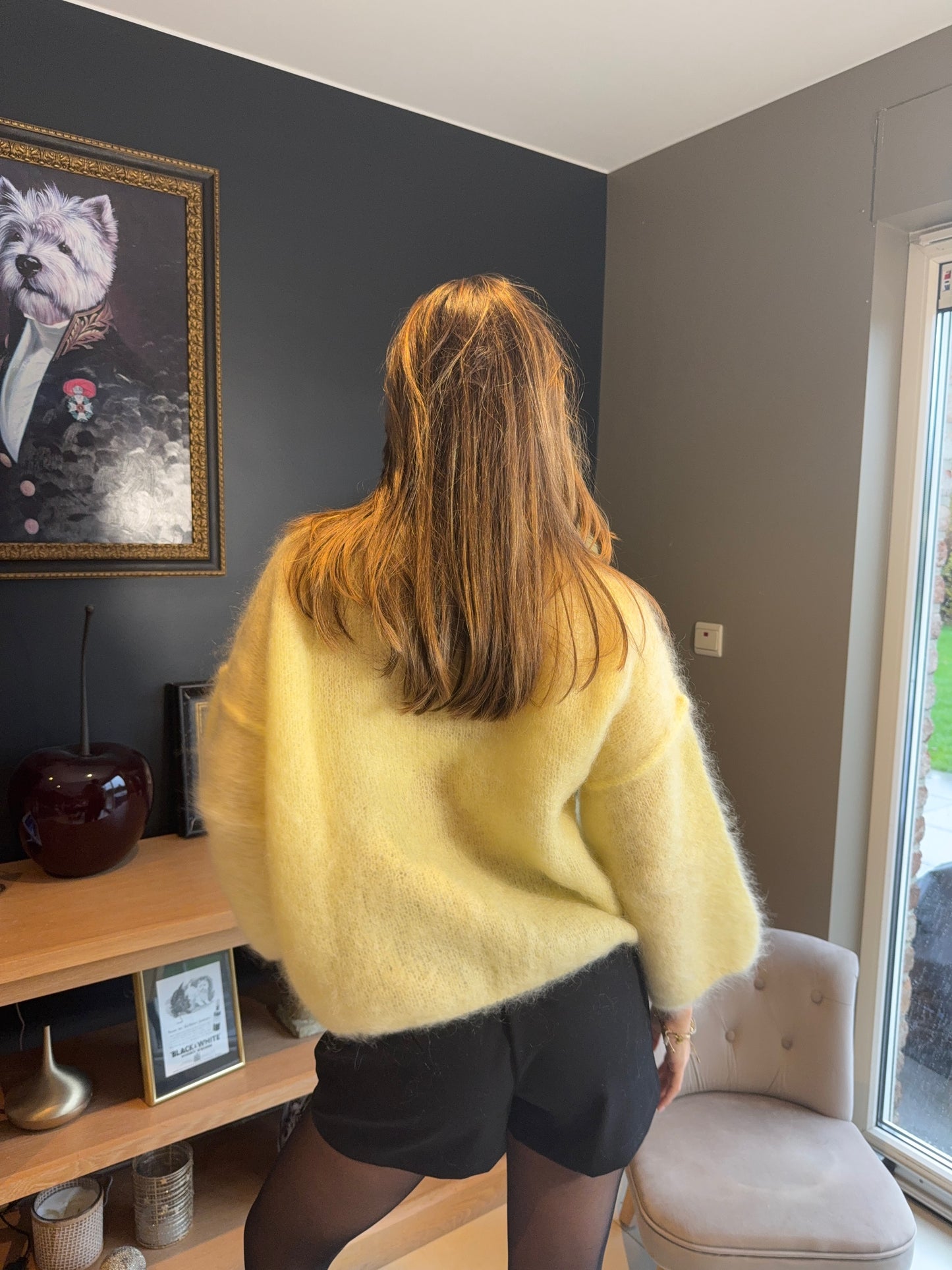 Pull mohair Soline (jaune)